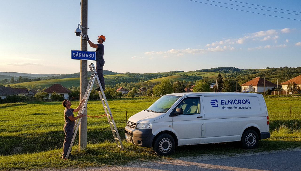 Instalare camera CCTV stradala Sarmasu